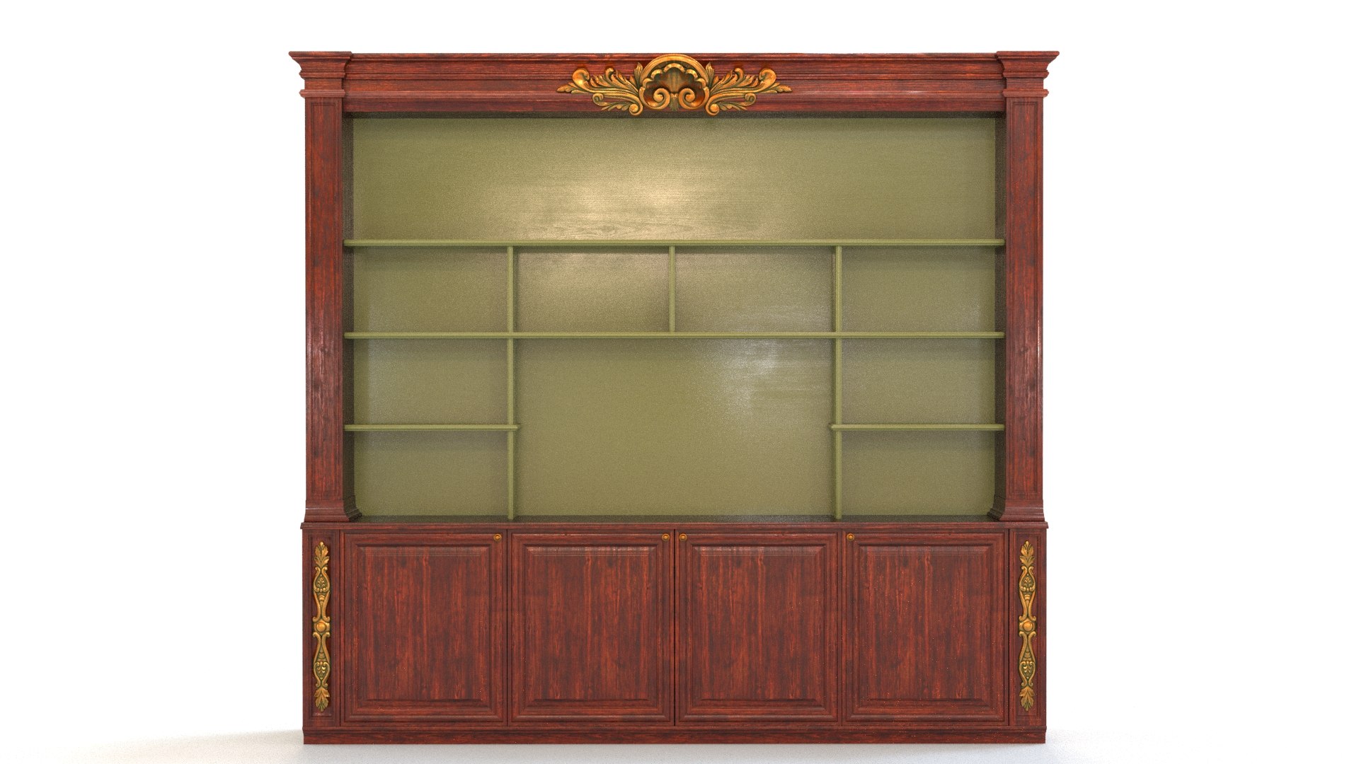 3D Bookshelf model - TurboSquid 1892003