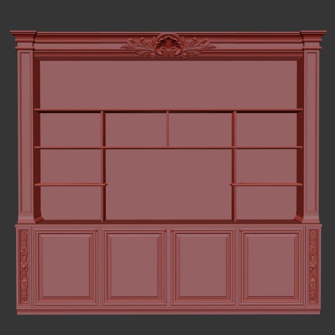 3D Bookshelf model - TurboSquid 1892003