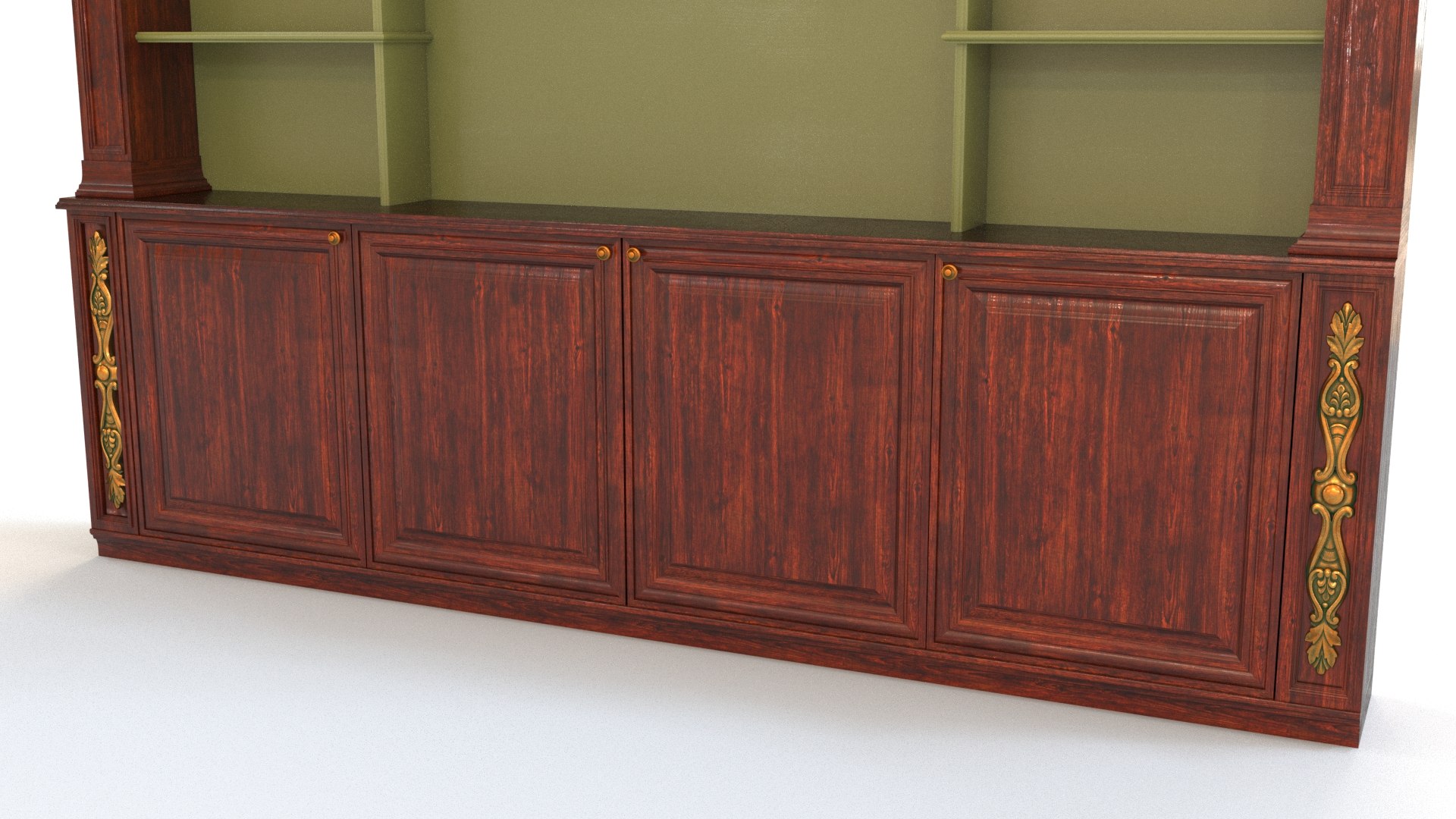 3D Bookshelf model - TurboSquid 1892003