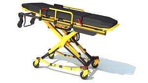 Ambulance Unfolded Gurney Stretcher