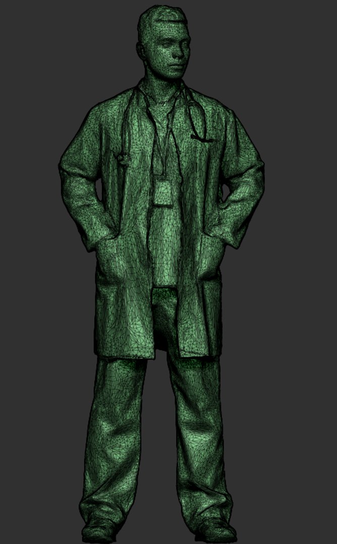 Scanned Young Man Uniform 3D - TurboSquid 1621381