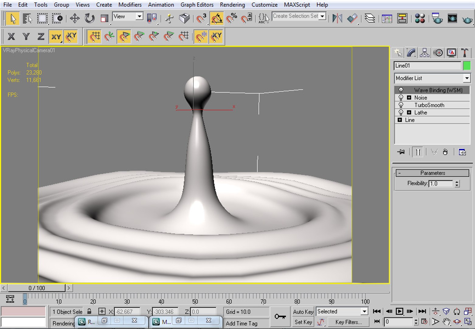 3d Water Drop Model