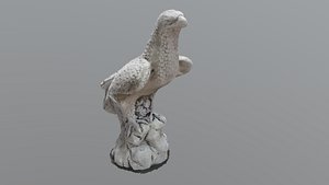 3D white falcon