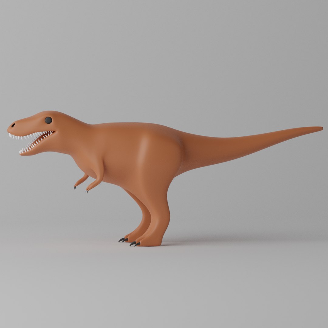 Cartoon Tyrannosaurus T-Rex 3D model - TurboSquid 2099000
