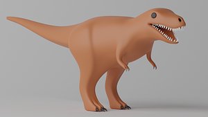 Cartoon Tyrannosaurus T-Rex 3D model