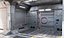 Sci-Fi Hall complètement propre texturé
