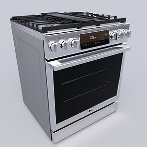 3D LG Gas Range model