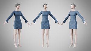 Dress 51 Fiord 3D model