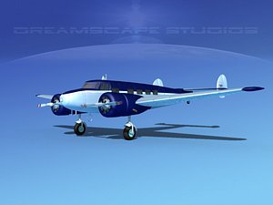 3d model propellers lockheed l10 electra