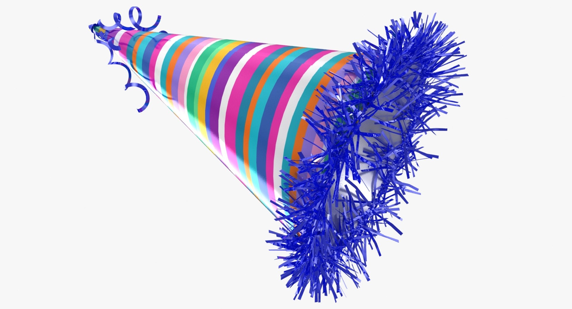 3D Party Hat Rainbow Model - TurboSquid 1416934