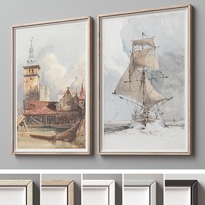 3D Picture Frames Set-618 model