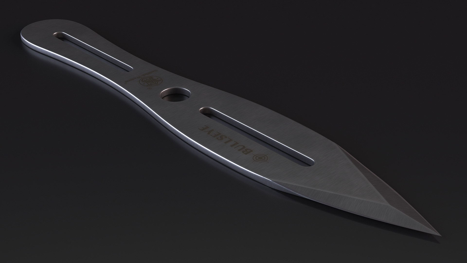 3D Bullseye Throwing Knife TurboSquid 2066150