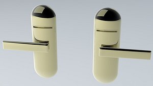 left right latch 3d model