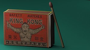 matchstick matchbox 3d model