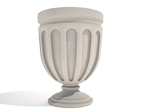 3d trashcan classic model