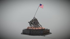 3D Marine Corps War Memorial model