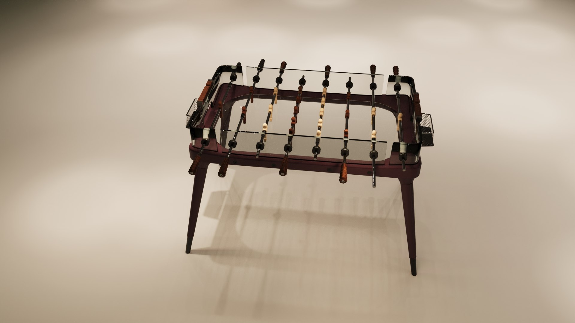 3D Model Foosball Table - TurboSquid 2158852
