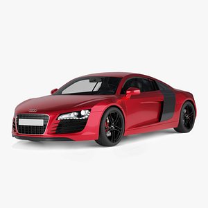 3D Audi R8 V8 FSI Sports Car Clean Topology model