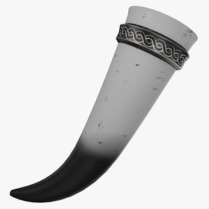 White Drinking Horn model