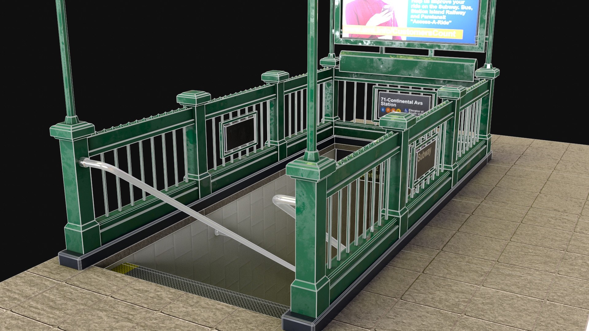 Subway Entrance - Street Props PBR 3D model https://p.turbosquid.com/ts-thumb/k0/qJNMpc/ia/1014/jpg/1671275330/1920x1080/fit_q87/78db697aa800e2a05a3c88c257b5f27bd2bbe2ea/1014.jpg