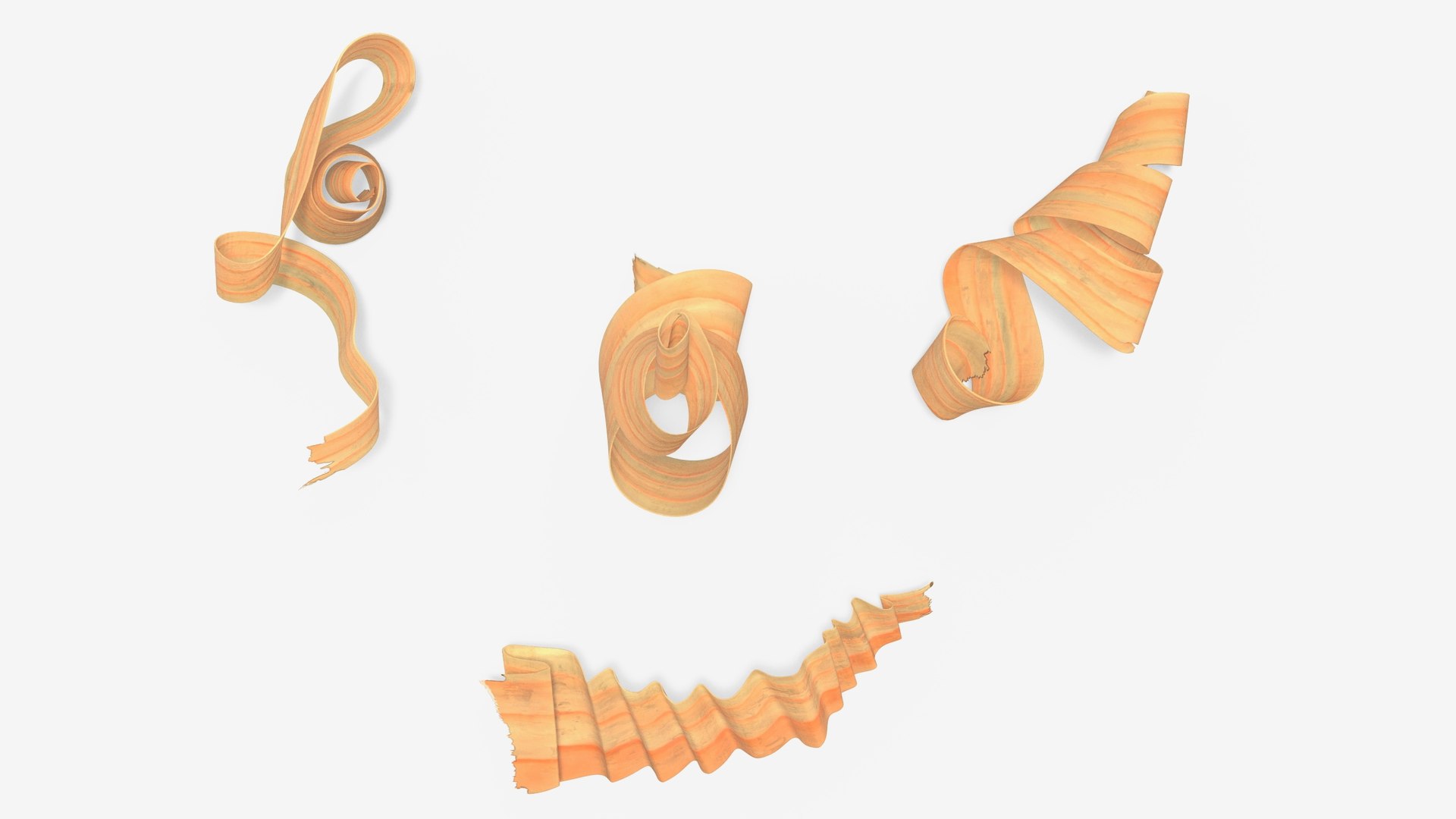 3D Scattered Wood Shavings Model - TurboSquid 2225825