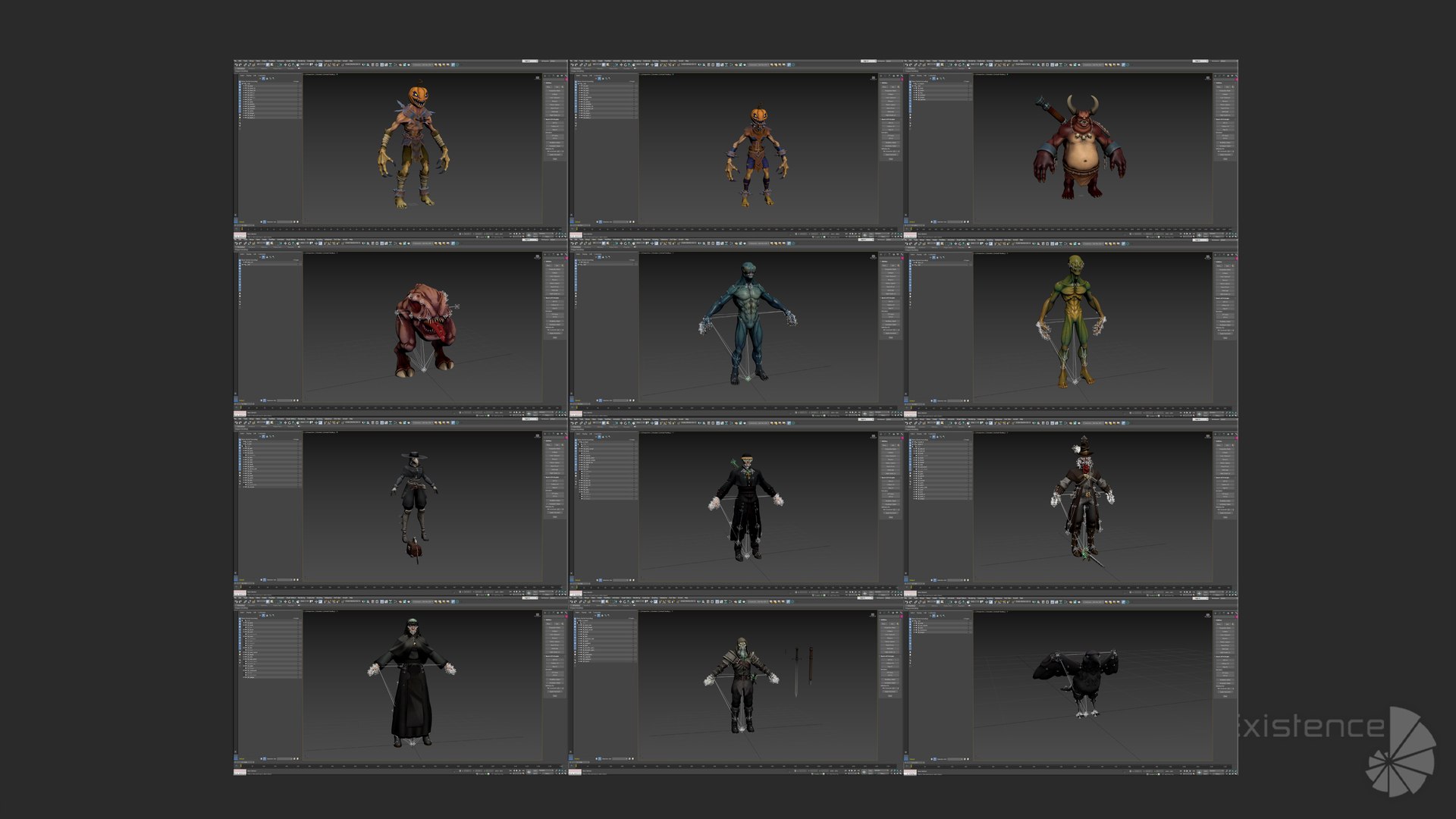 3D Alien - Demon Troll - Ghoul - Zombie - Nurse - Raven - Nun - Warrior - Barbarian - Elf Archer - Tiefling - Bot - Teen - Kid - 24 in 1 Mega Bundle https://p.turbosquid.com/ts-thumb/k0/rXSuji/Ez/creat_max/jpg/1776886036/1920x1080/fit_q87/2bc009cd0622c9f1b5c370d78559e32032a10a19/creat_max.jpg
