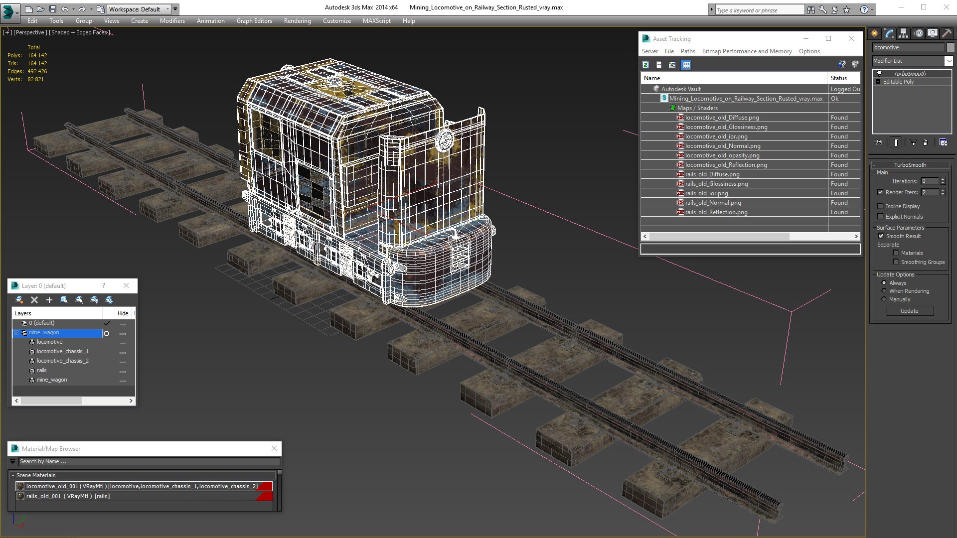3D mining locomotive railway section https://p.turbosquid.com/ts-thumb/k0/xIRrBc/NjhYuT4y/mininglocomotiveonrailwaysectionrustedmb3dmodel029/jpg/1581930623/1920x1080/fit_q87/e98cd2815815d244c65b38ccacb298c468366464/mininglocomotiveonrailwaysectionrustedmb3dmodel029.jpg