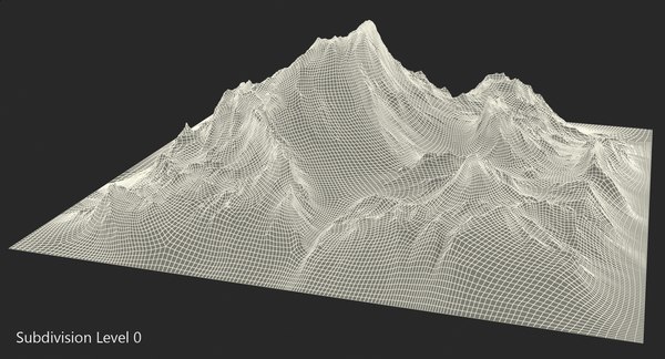 Sharp mountain snow peak model - TurboSquid 1369799