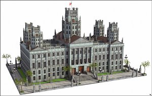 modeled scene 3D model