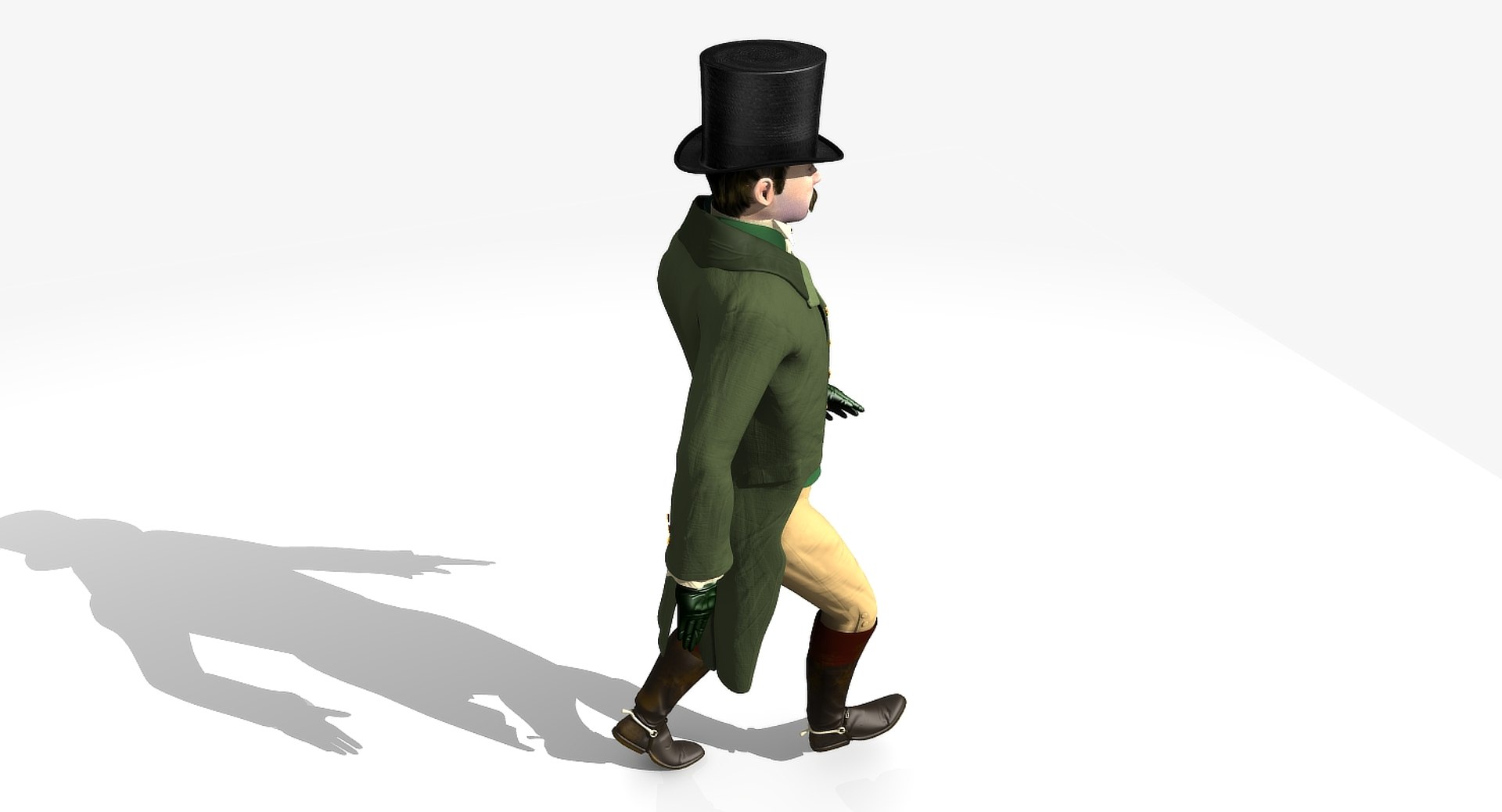 Regency Man Rigged 3D Model - TurboSquid 1327912