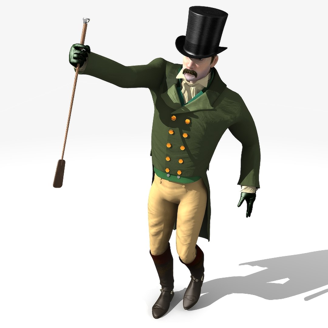 Regency Man Rigged 3D Model - TurboSquid 1327912
