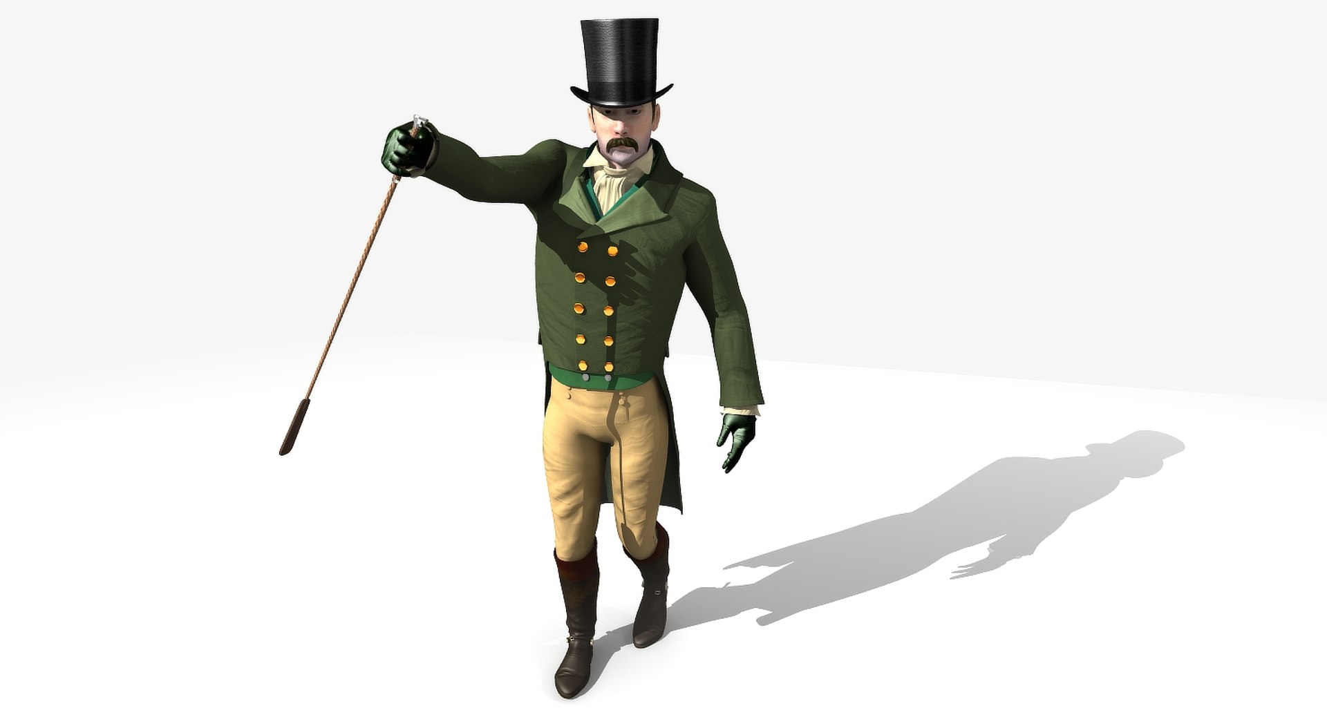 Regency Man Rigged 3D Model - TurboSquid 1327912