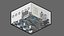 3D model low poly interior 13 Office