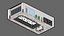3D model low poly interior 13 Office