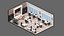 3D model low poly interior 13 Office