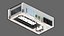 3D model low poly interior 13 Office