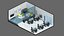 3D model low poly interior 13 Office