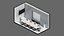 3D model low poly interior 13 Office