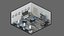 3D model low poly interior 13 Office
