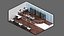 3D model low poly interior 13 Office