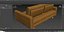 Modern Leather Loveseat Sofa with Accent Pillow