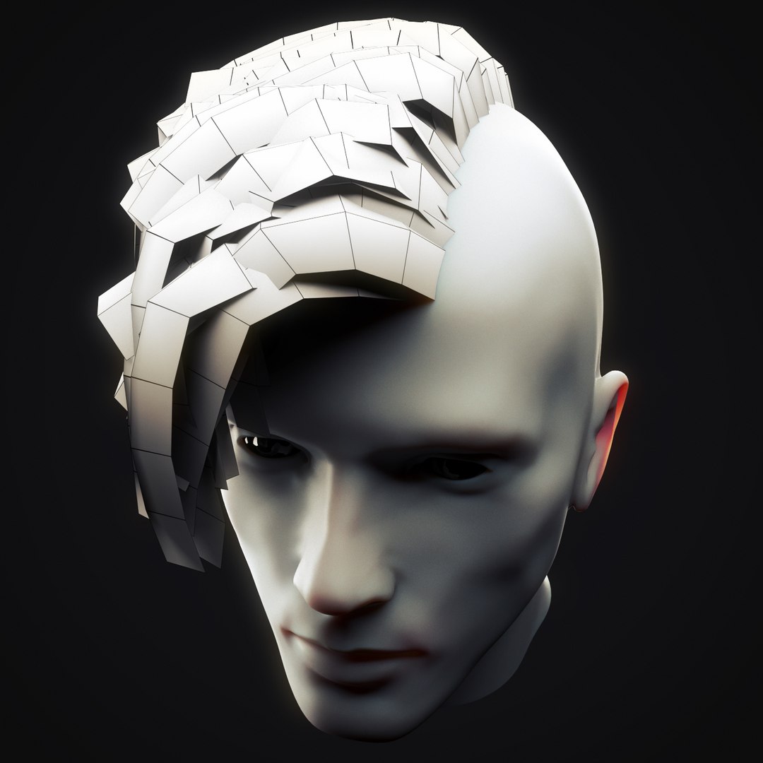 Undercut Hairstyle 2 3d Model Turbosquid 1493496 3428