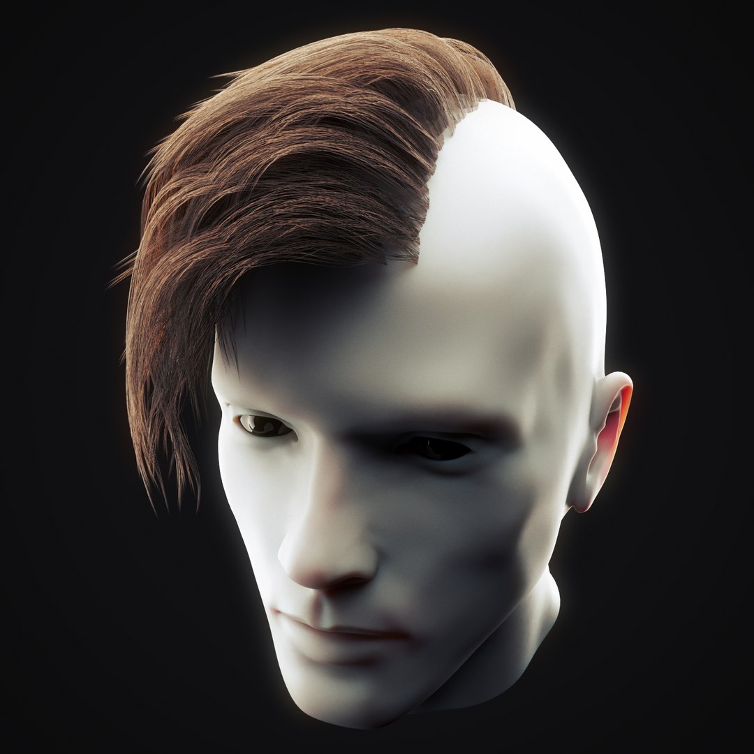 Undercut Hairstyle 2 3d Model Turbosquid 1493496 8599