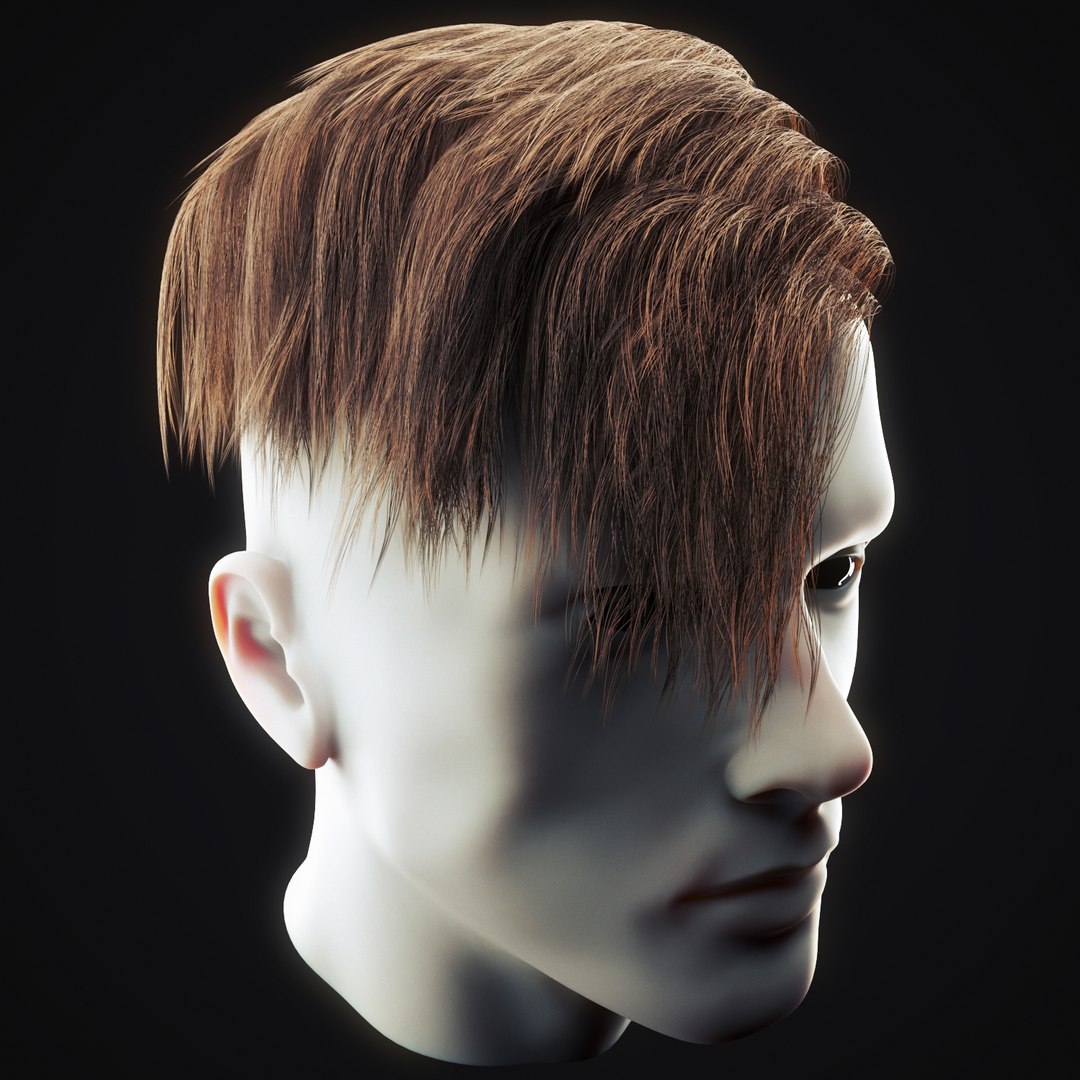 Undercut Hairstyle 2 3d Model Turbosquid 1493496 4337