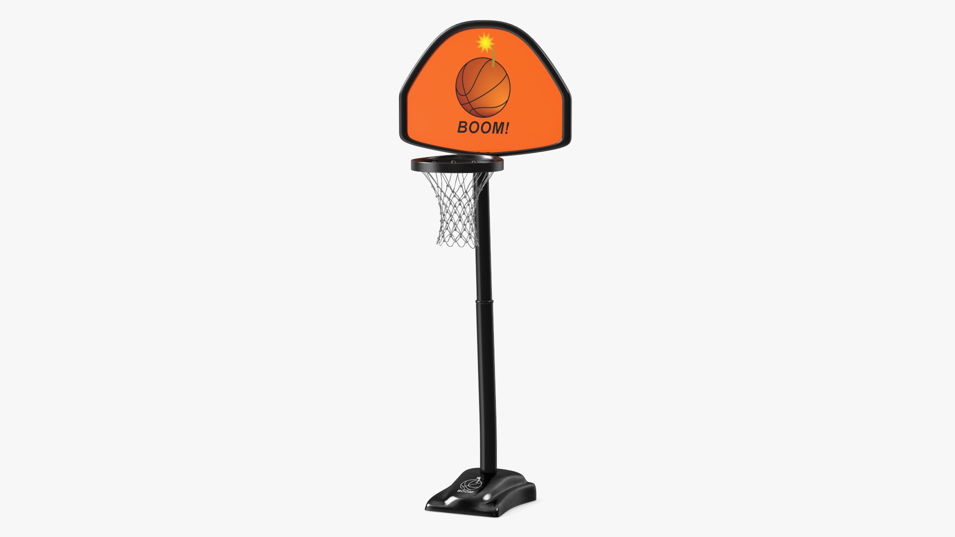Adjustable Basketball Hoop with Stand 3D model preview