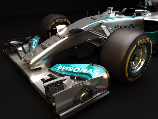 3d model mercedes benz w05 2014