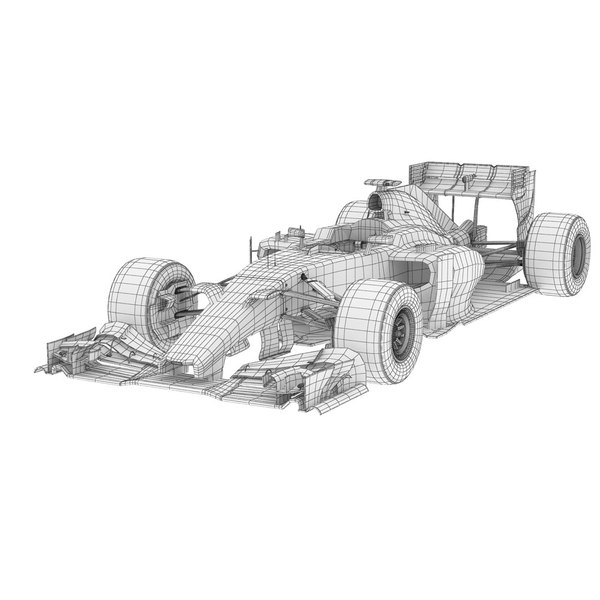 3d model mercedes benz w05 2014