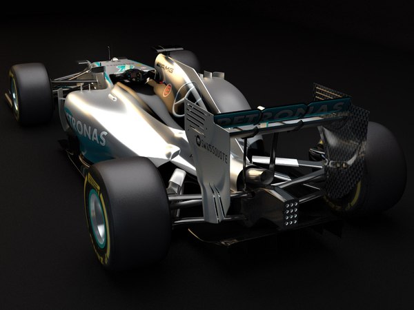 3d model mercedes benz w05 2014