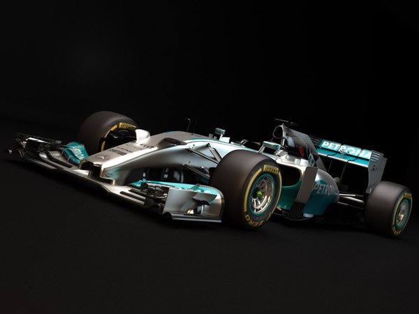 3d model mercedes benz w05 2014