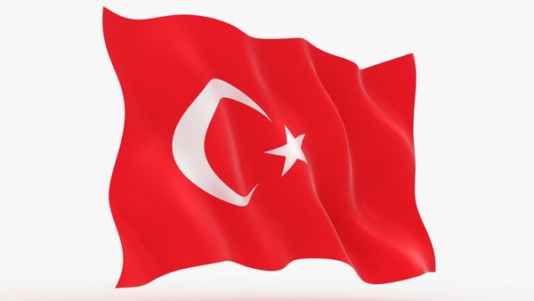 3D turkey flag animation model - TurboSquid 1616301